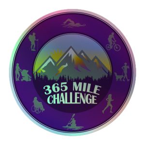 365 Mile Challenge Logo Holographic Sticker