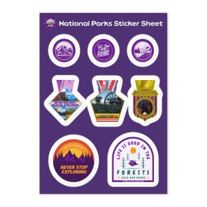 National Parks Sticker Sheet