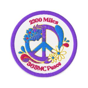 2300 Mile Commemorative Peace Embroidered patches